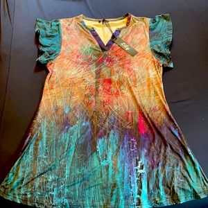 Short sleeved tunic top